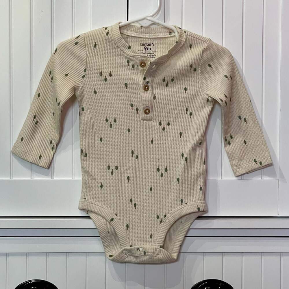 Carter's Baby 2-Piece Waffle Knit Henley Bodysuit and Pants Set